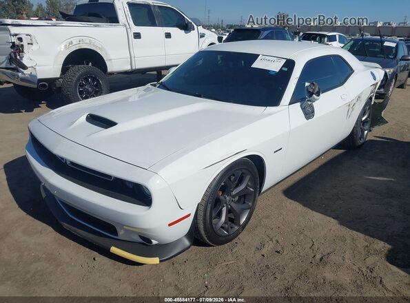 2C3CDZBT0KH737506 2019 DODGE CHALLENGER White Առջևի ձախ երեք քառորդ տեսարան