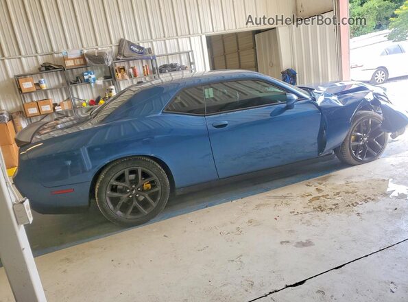 2C3CDZBT0MH604411 2021 DODGE CHALLENGER Blue Հետևի աջ