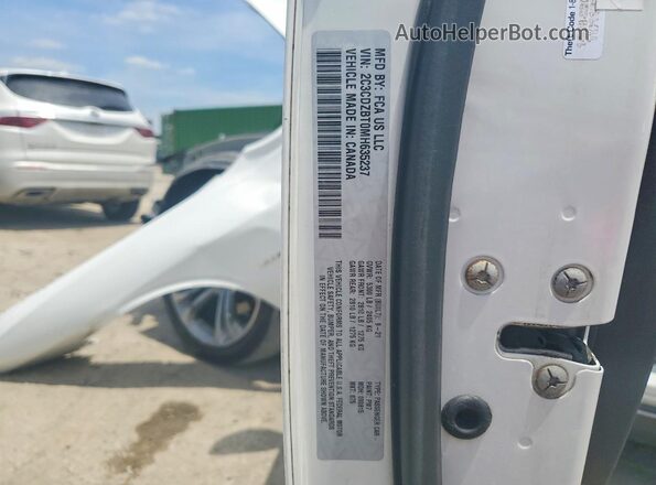 2C3CDZBT0MH635237 2021 DODGE CHALLENGER Белый Вид наклейки с VIN-кодом