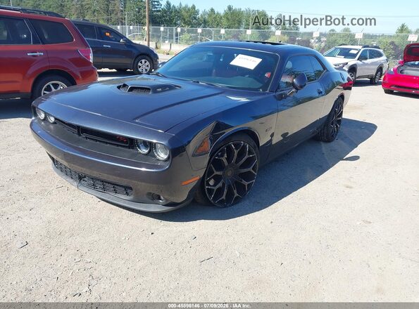 2C3CDZBT1GH334951 2016 DODGE CHALLENGER Black Առջևի ձախ երեք քառորդ տեսարան