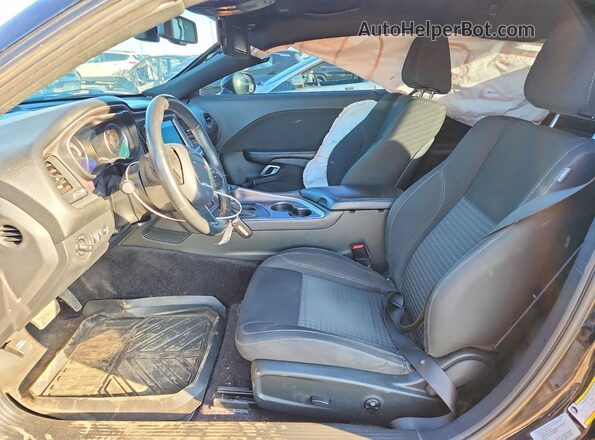 2C3CDZBT1HH656085 2017 DODGE CHALLENGER Black Вид салону спереду