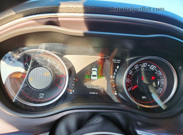 2C3CDZBT1HH656085 2017 DODGE CHALLENGER Black Вид щитка приладів