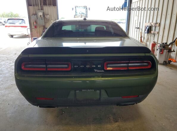 2C3CDZBT1JH219175 2018 DODGE CHALLENGER Green უკანა ხედი