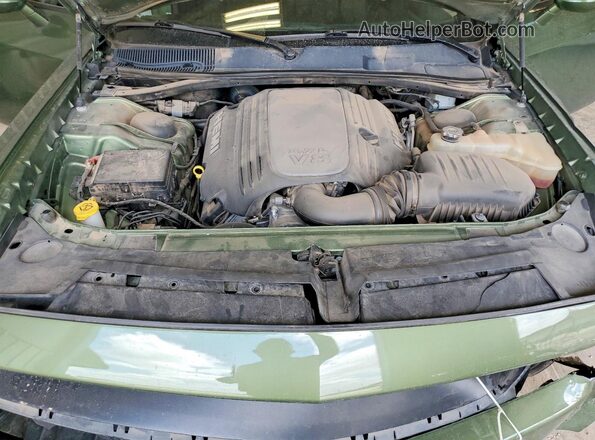2C3CDZBT1JH219175 2018 DODGE CHALLENGER Green უკანა სალონის ხედი