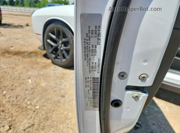 2C3CDZBT1KH561887 2019 DODGE CHALLENGER White Вид наклейки з VIN-кодом