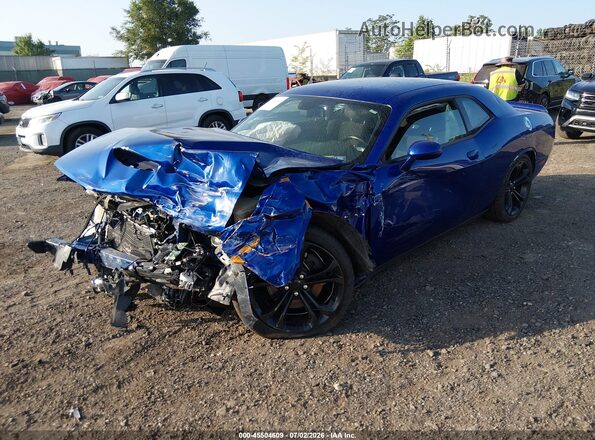 2C3CDZBT1MH520937 2021 DODGE CHALLENGER Blue Передня ліва чверть