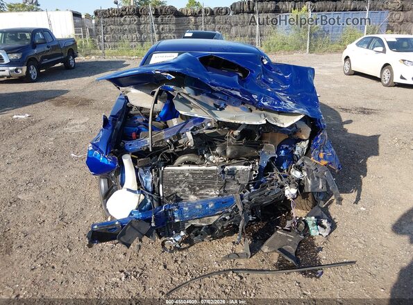 2C3CDZBT1MH520937 2021 DODGE CHALLENGER Blue Вид спереду