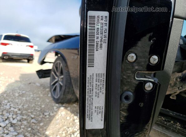 2C3CDZBT1PH518061 2023 DODGE CHALLENGER Black VIN კოდის სტიკერის ხედი