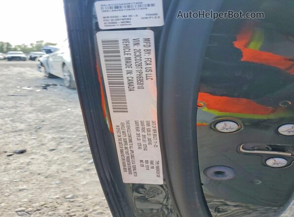 2C3CDZBT1PH695810 2023 DODGE CHALLENGER Black VIN կոդի պիտակի տեսք