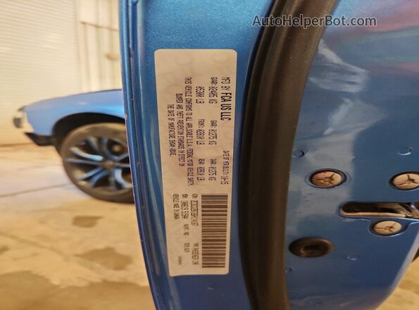 2C3CDZBT2GH114167 2016 DODGE CHALLENGER Blue VIN sticker view