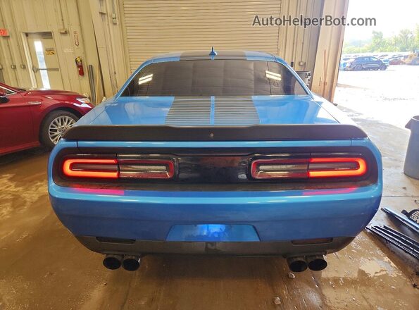 2C3CDZBT2GH114167 2016 DODGE CHALLENGER Blue Rear view