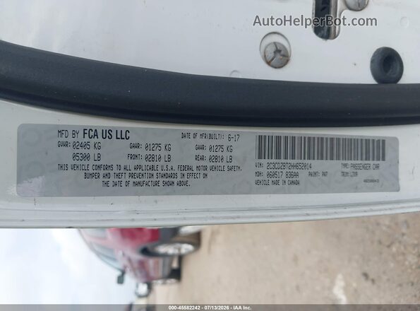 2C3CDZBT2HH652014 2017 DODGE CHALLENGER White Engine compartment view