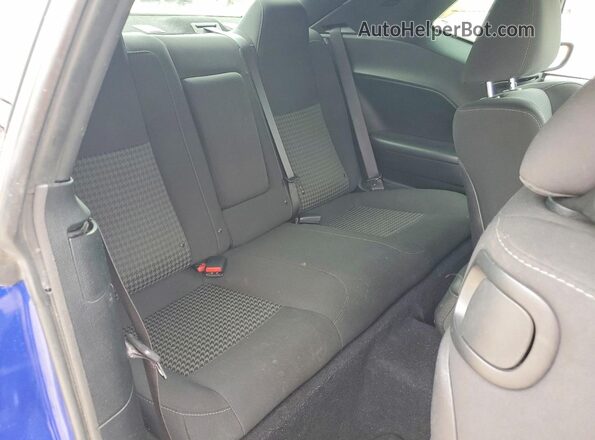 2C3CDZBT2KH596681 2019 DODGE CHALLENGER Blue Rear seats view
