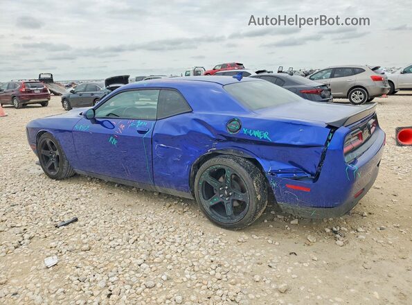 2C3CDZBT2KH596681 2019 DODGE CHALLENGER Blue Rear left
