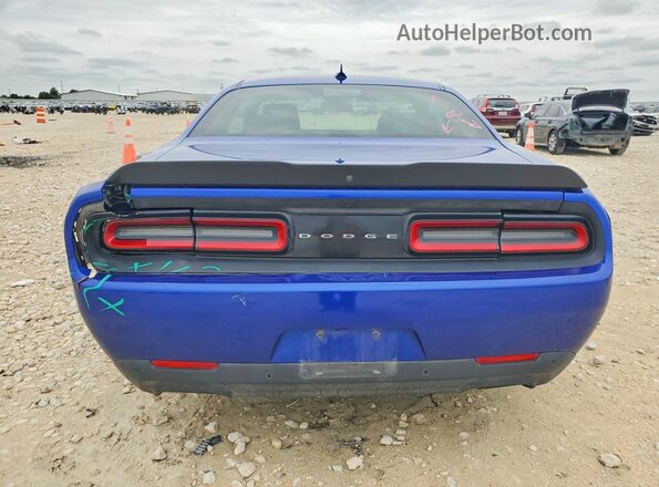 2C3CDZBT2KH596681 2019 DODGE CHALLENGER Blue Rear view