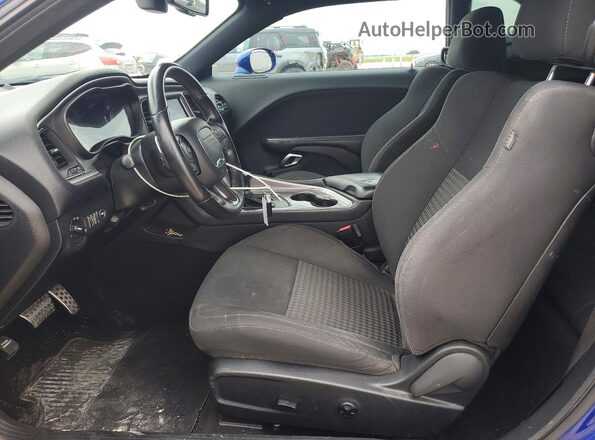 2C3CDZBT2KH596681 2019 DODGE CHALLENGER Blue Front interior view