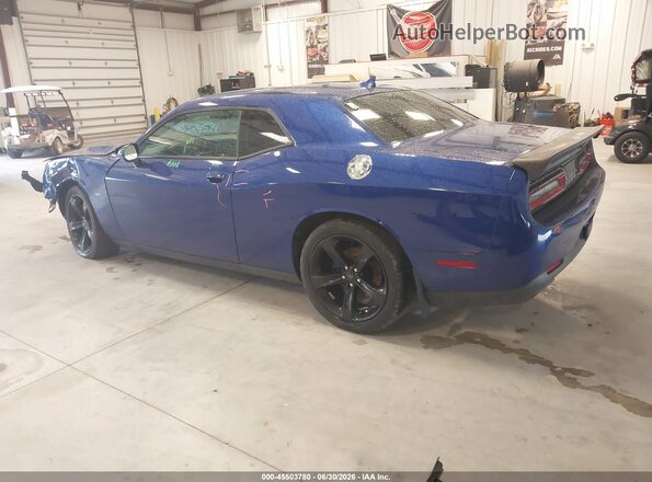 2C3CDZBT3JH259743 2018 DODGE CHALLENGER Dark Blue Trasero izquierdo