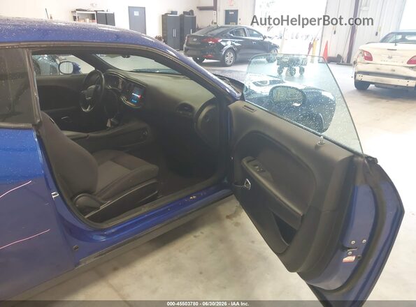 2C3CDZBT3JH259743 2018 DODGE CHALLENGER Dark Blue Vista interior delantera