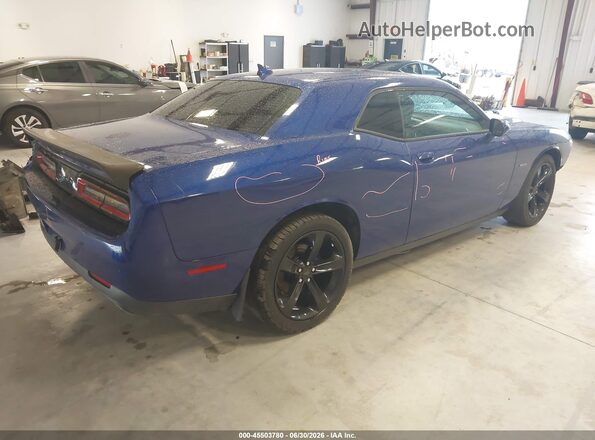 2C3CDZBT3JH259743 2018 DODGE CHALLENGER Dark Blue Trasero derecho