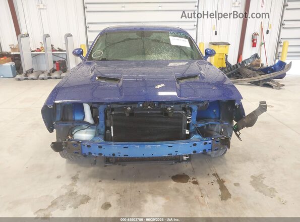 2C3CDZBT3JH259743 2018 DODGE CHALLENGER Dark Blue Vista del cuadro de instrumentos