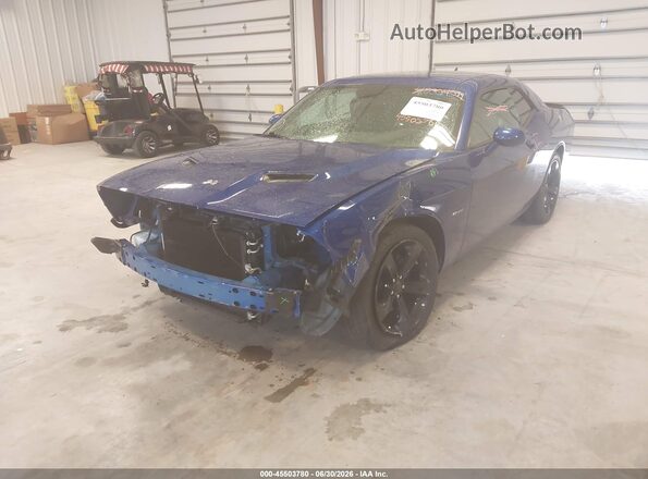 2C3CDZBT3JH259743 2018 DODGE CHALLENGER Dark Blue Vista frontal