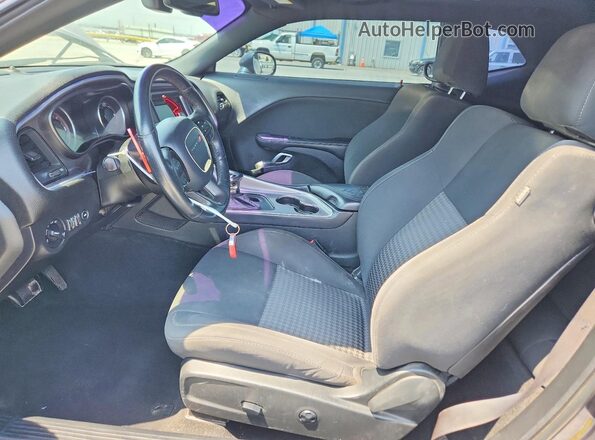 2C3CDZBT3KH583356 2019 DODGE CHALLENGER Black Vista interior delantera