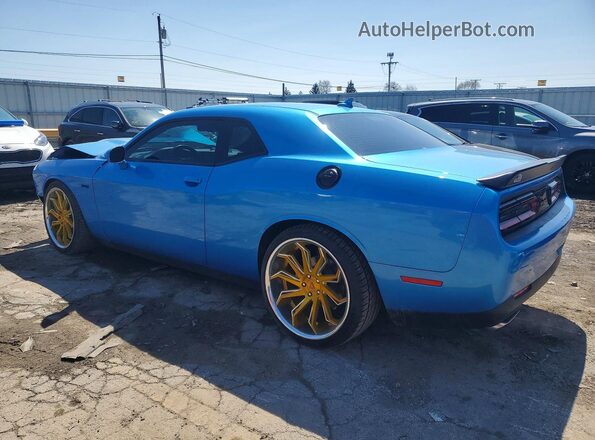 2C3CDZBT3PH669967 2023 DODGE CHALLENGER Blue Trasero izquierdo
