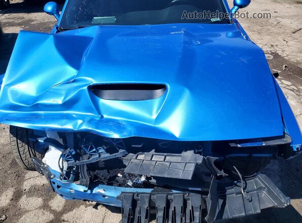 2C3CDZBT3PH669967 2023 DODGE CHALLENGER Blue Vista interior trasera