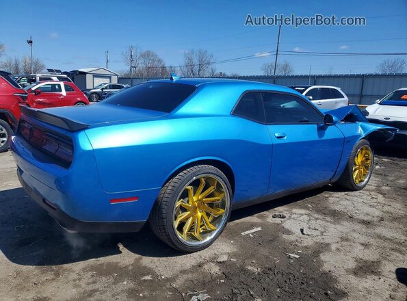 2C3CDZBT3PH669967 2023 DODGE CHALLENGER Blue Trasero derecho