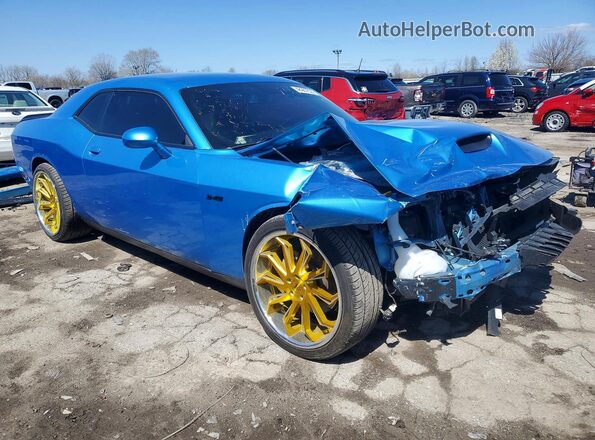 2C3CDZBT3PH669967 2023 DODGE CHALLENGER Blue Delantero derecho
