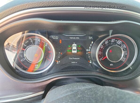 2C3CDZBT4GH218532 2016 DODGE CHALLENGER Black Instrument cluster view