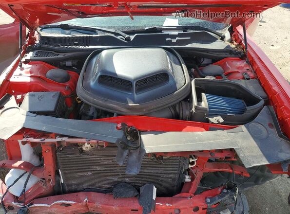 2C3CDZBT4JH223379 2018 DODGE CHALLENGER Red Սալոնի հետևի տեսք