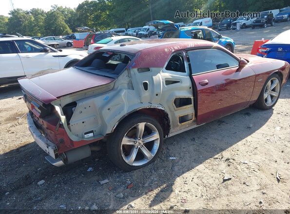 2C3CDZBT5HH555065 2017 DODGE CHALLENGER Burgundy Tył prawy
