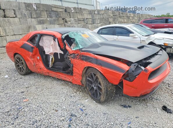2C3CDZBT5JH116129 2018 DODGE CHALLENGER Orange Przód prawy