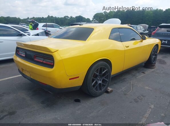 2C3CDZBT5JH172183 2018 DODGE CHALLENGER Yellow Задня права чверть