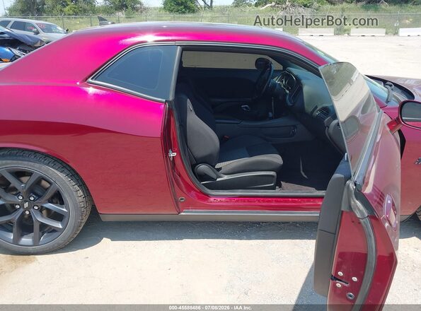 2C3CDZBT5KH522025 2019 DODGE CHALLENGER Темно-бордовый Вид салона спереди
