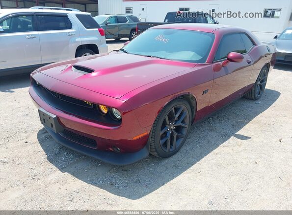 2C3CDZBT5KH522025 2019 DODGE CHALLENGER Темно-бордовый Передняя левая четверть