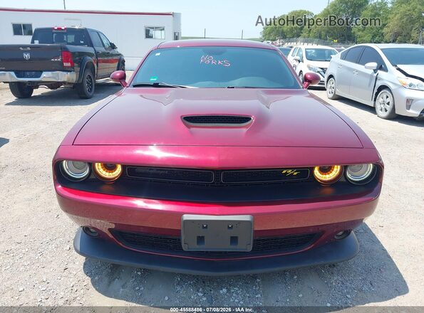 2C3CDZBT5KH522025 2019 DODGE CHALLENGER Темно-бордовый Вид щитка приборов