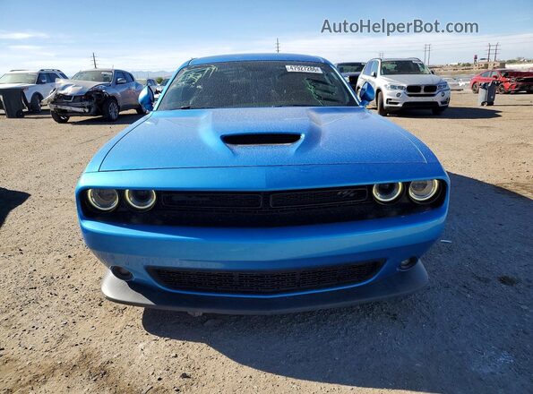 2C3CDZBT5KH607172 2019 DODGE CHALLENGER Синий Вид спереди