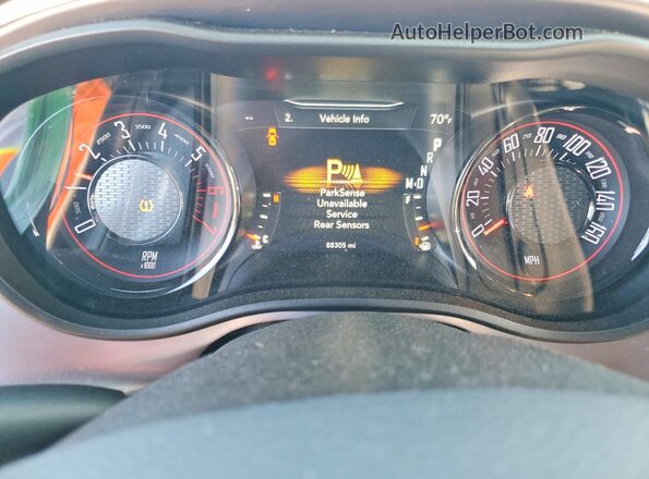 2C3CDZBT5KH607172 2019 DODGE CHALLENGER Синий Вид щитка приборов