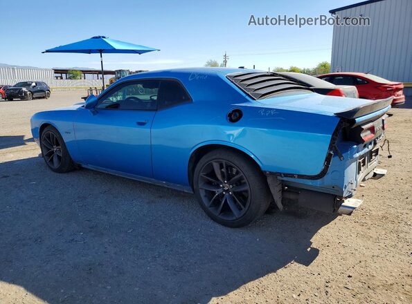 2C3CDZBT5KH607172 2019 DODGE CHALLENGER Синий Задняя левая четверть