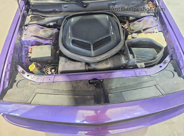 2C3CDZBT6GH166126 2016 DODGE CHALLENGER Purple Widok wnętrza z tyłu