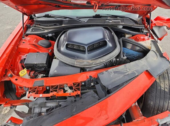 2C3CDZBT6HH509101 2017 DODGE CHALLENGER Orange უკანა სალონის ხედი