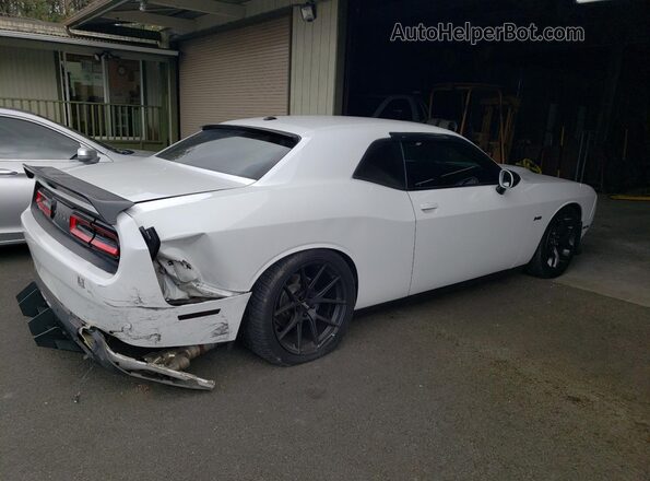 2C3CDZBT7KH556936 2019 DODGE CHALLENGER White Trasero derecho