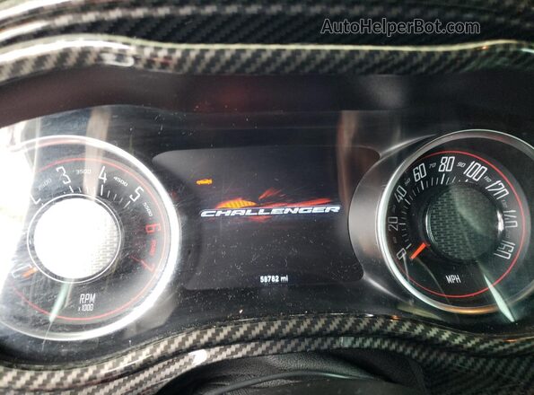 2C3CDZBT7KH556936 2019 DODGE CHALLENGER White Vista del cuadro de instrumentos