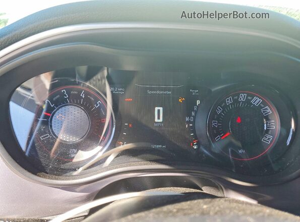 2C3CDZBT7KH641291 2019 DODGE CHALLENGER White Instrument cluster view