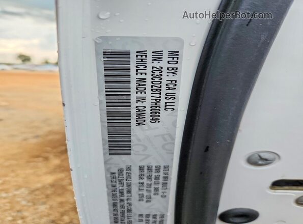 2C3CDZBT7PH606046 2023 DODGE CHALLENGER Белый Вид подкапотного пространства
