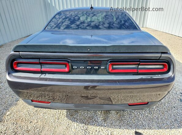 2C3CDZBT8JH138688 2018 DODGE CHALLENGER Угольный Вид сзади