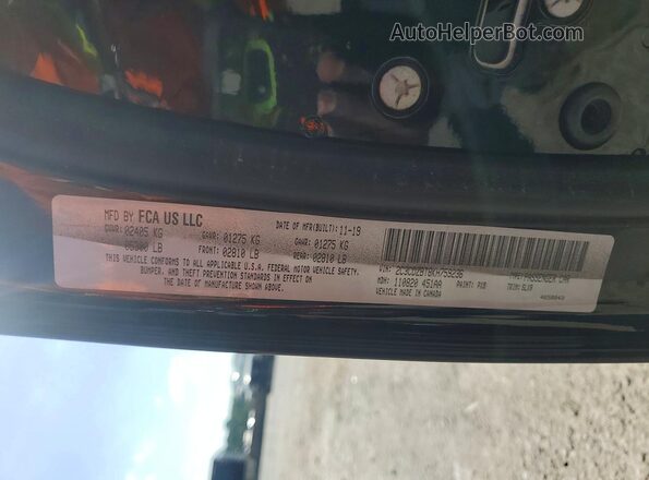 2C3CDZBT8KH759236 2019 DODGE CHALLENGER Black Widok komory silnika