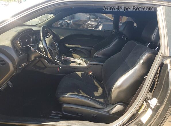 2C3CDZBT8KH759236 2019 DODGE CHALLENGER Black Widok wnętrza z przodu